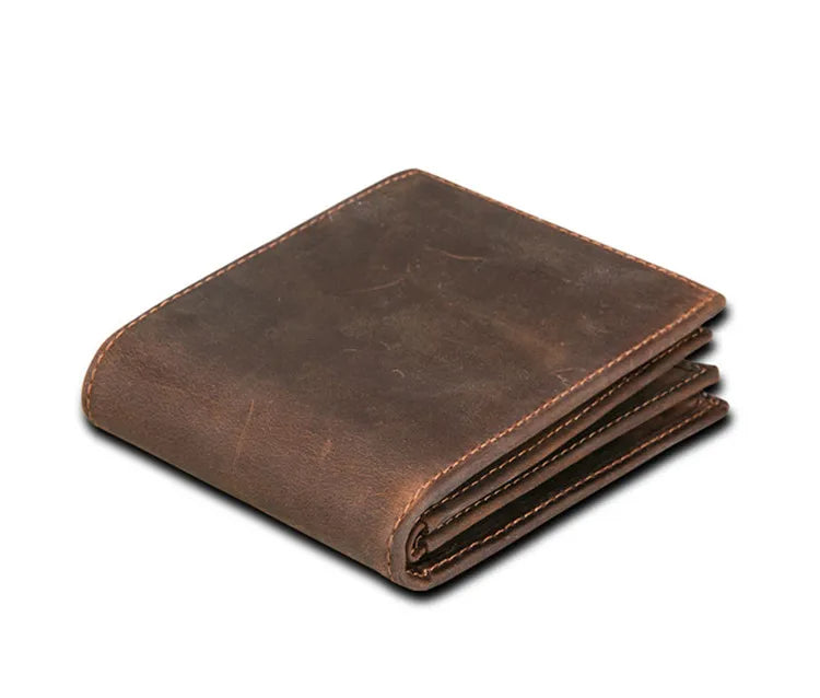 RFID Blocking Men's Wallet – Vintage Leather Bifold
