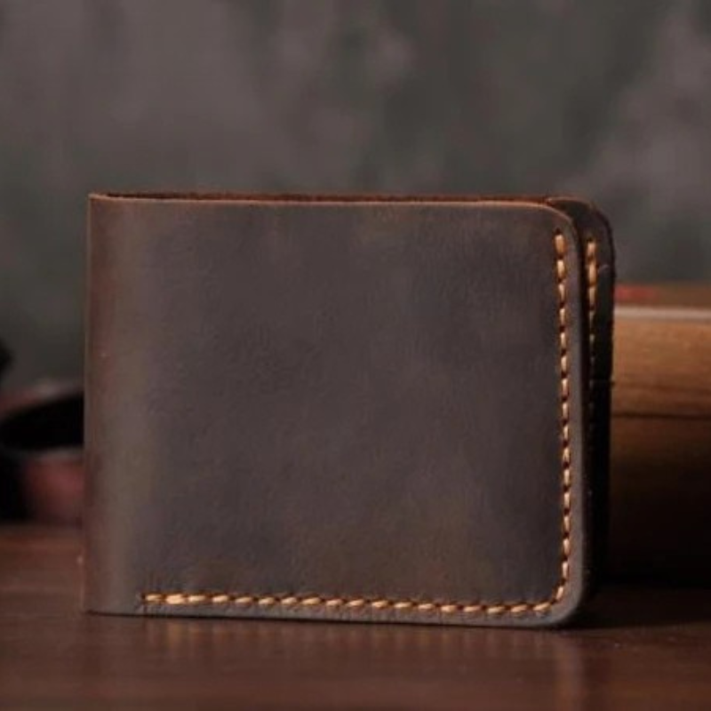 Men's Handmade Leather Wallet – Vintage Style
