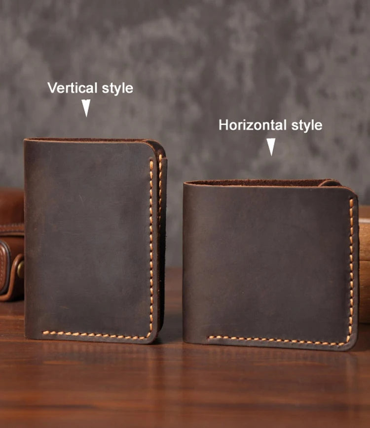 Men's Handmade Leather Wallet – Vintage Style