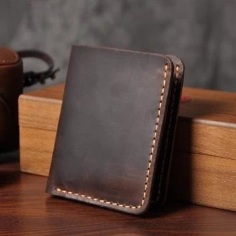 Men's Handmade Leather Wallet – Vintage Style