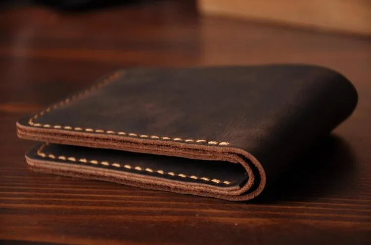 Men's Handmade Leather Wallet – Vintage Style