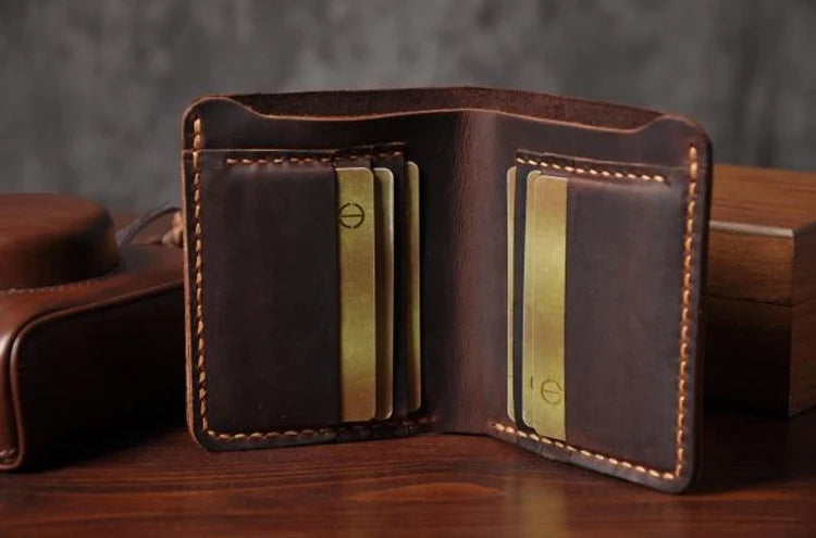 Men's Handmade Leather Wallet – Vintage Style