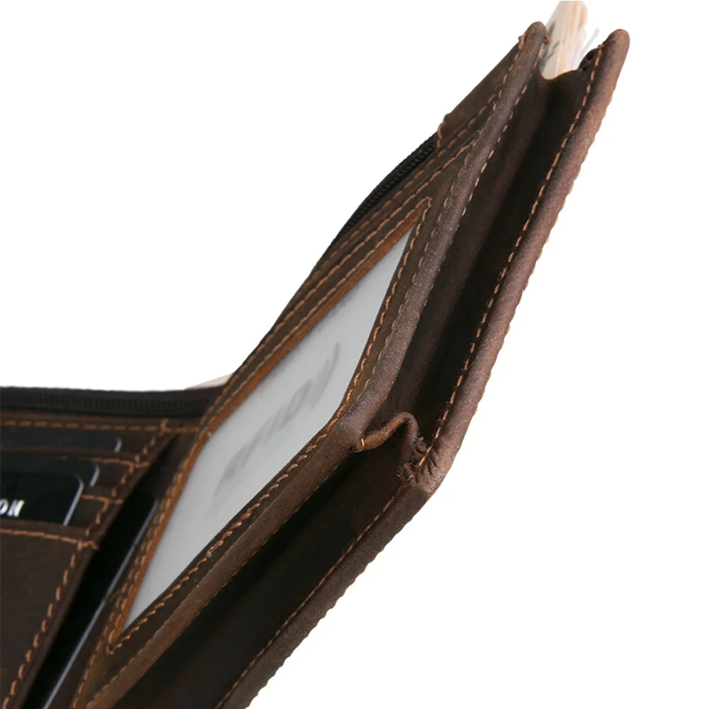 RFID Blocking Men's Wallet – Vintage Leather Bifold