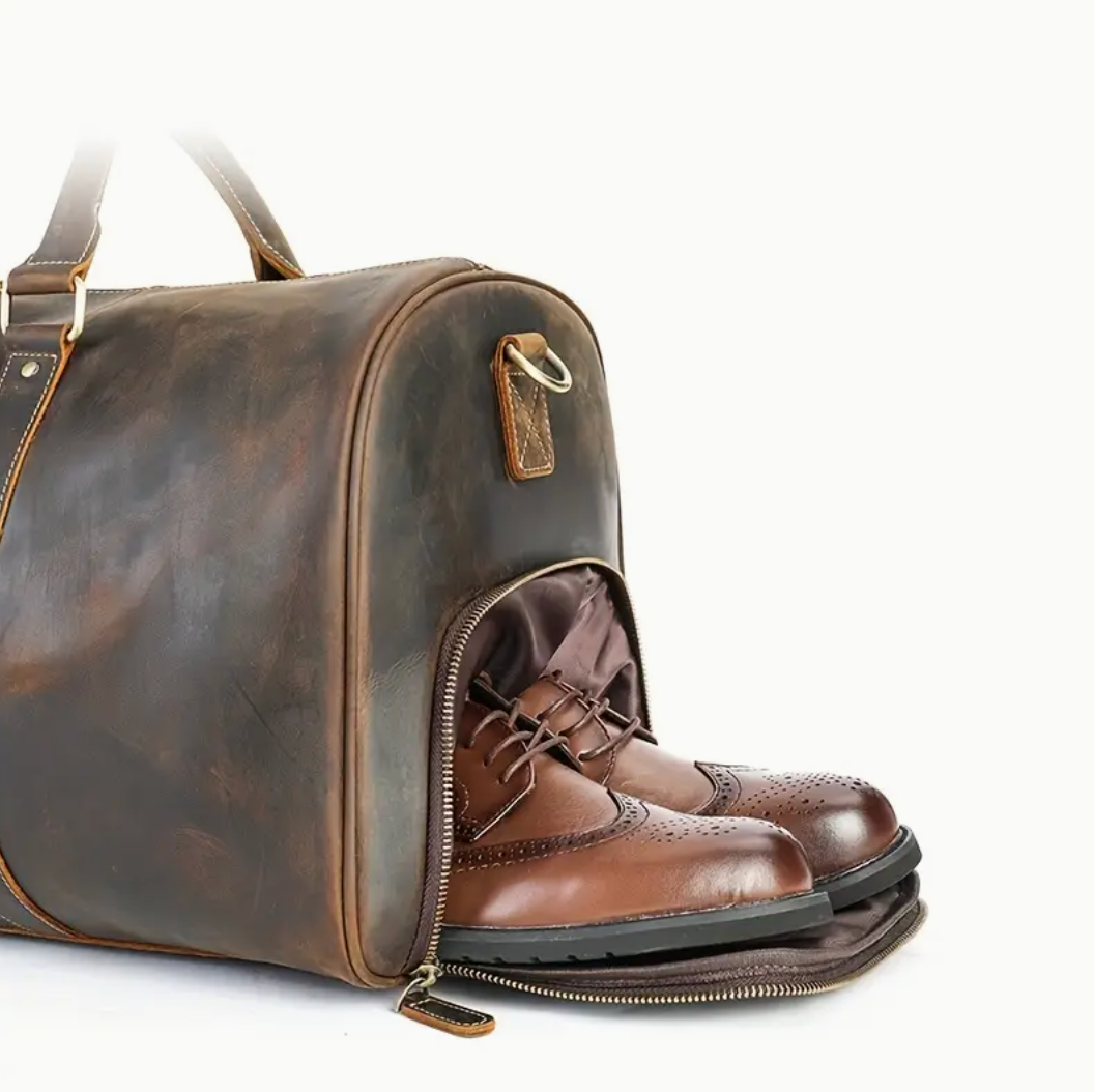 Leather luxury bag with secret storage compartment | SECRETBAG
