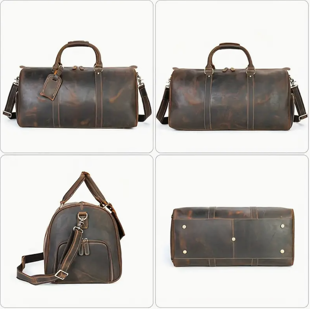 Leather luxury bag with secret storage compartment | SECRETBAG