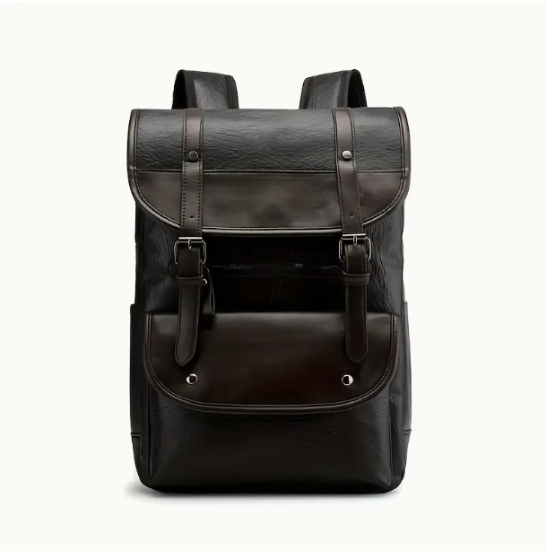 Multifunctional closure leather backpack | IDEALISM