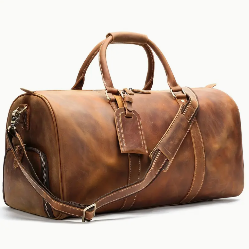 Leather luxury bag with secret storage compartment | SECRETBAG