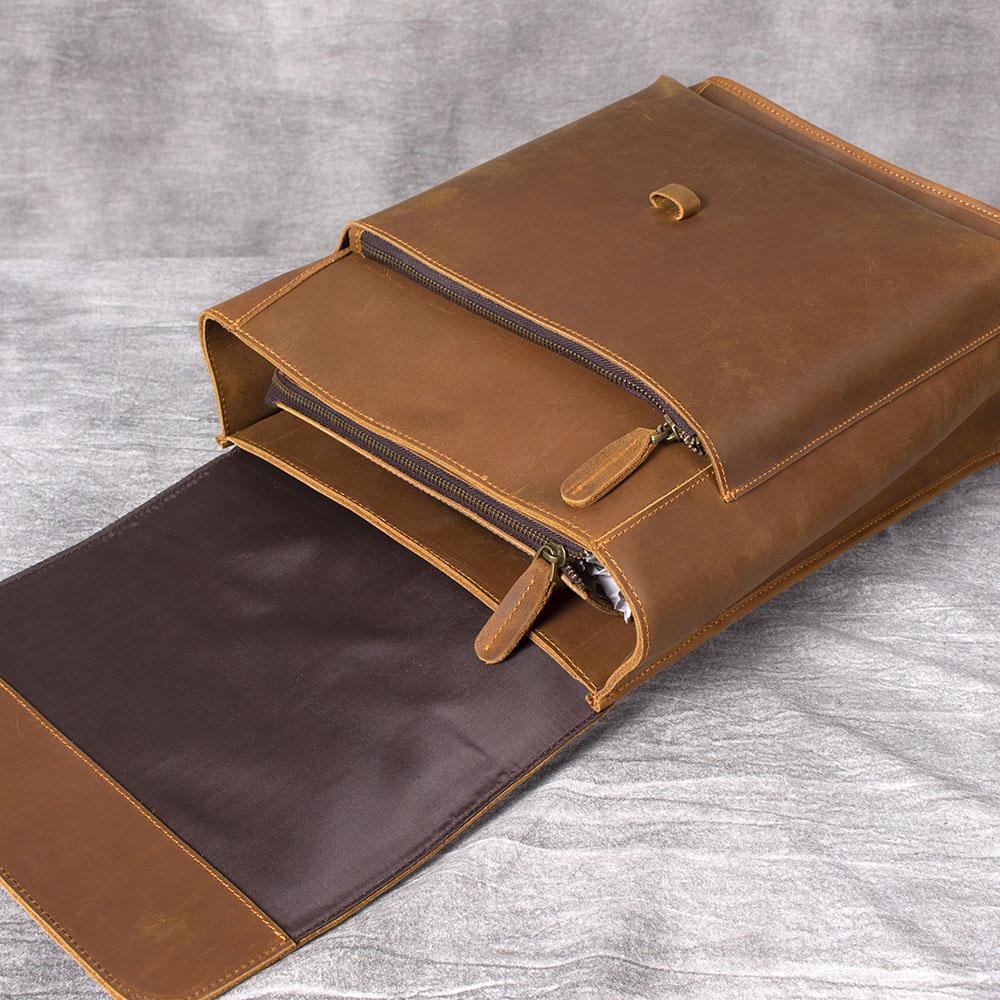 Leather business backpack | LUGANO