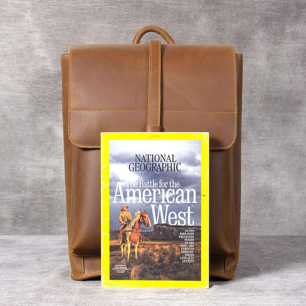 Leather business backpack | LUGANO