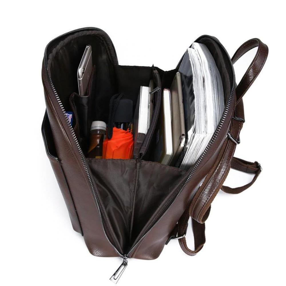 Darselle’s Urban Refine | Structured Leather Backpack