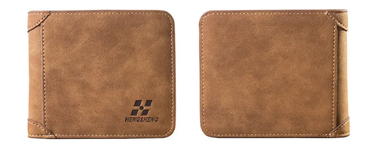 Vintage Leather Wallet For Men – Compact Card & ID Holder