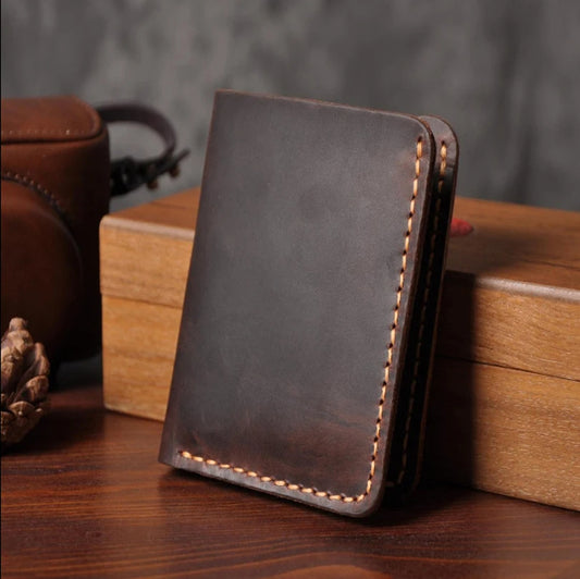 Men's Handmade Leather Wallet – Vintage Style