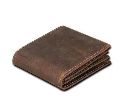 RFID Blocking Men's Wallet – Vintage Leather Bifold