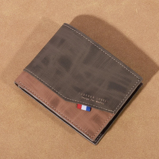 Leather Wallet for Men – Small with Photo & Coin Holder