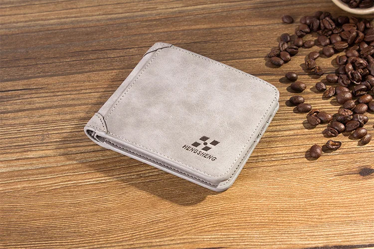 Vintage Leather Wallet For Men – Compact Card & ID Holder