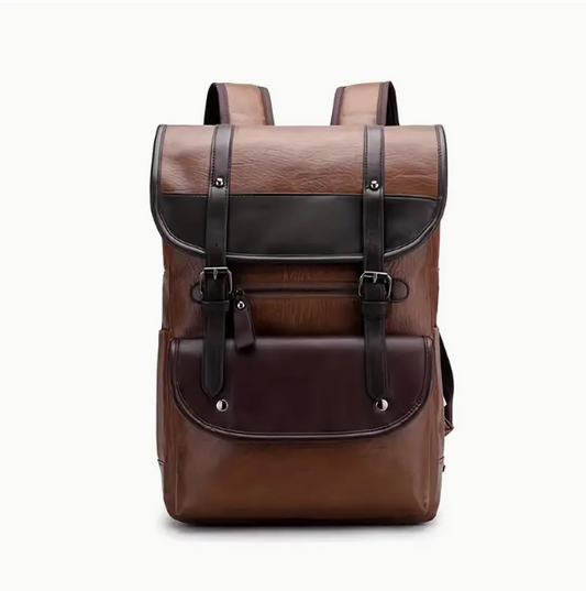 Multifunctional closure leather backpack | IDEALISM