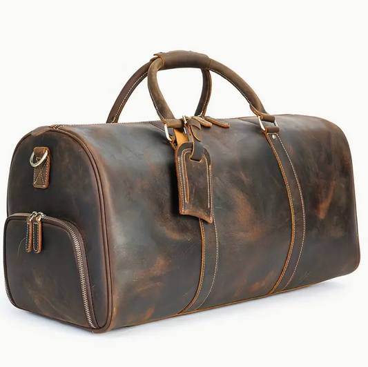 Leather luxury bag with secret storage compartment | SECRETBAG