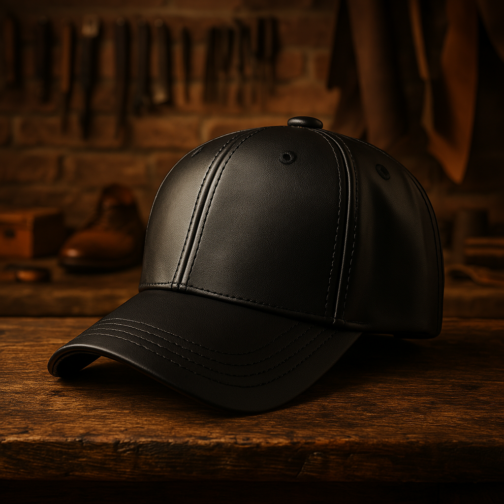 Evelyn`s leather cap