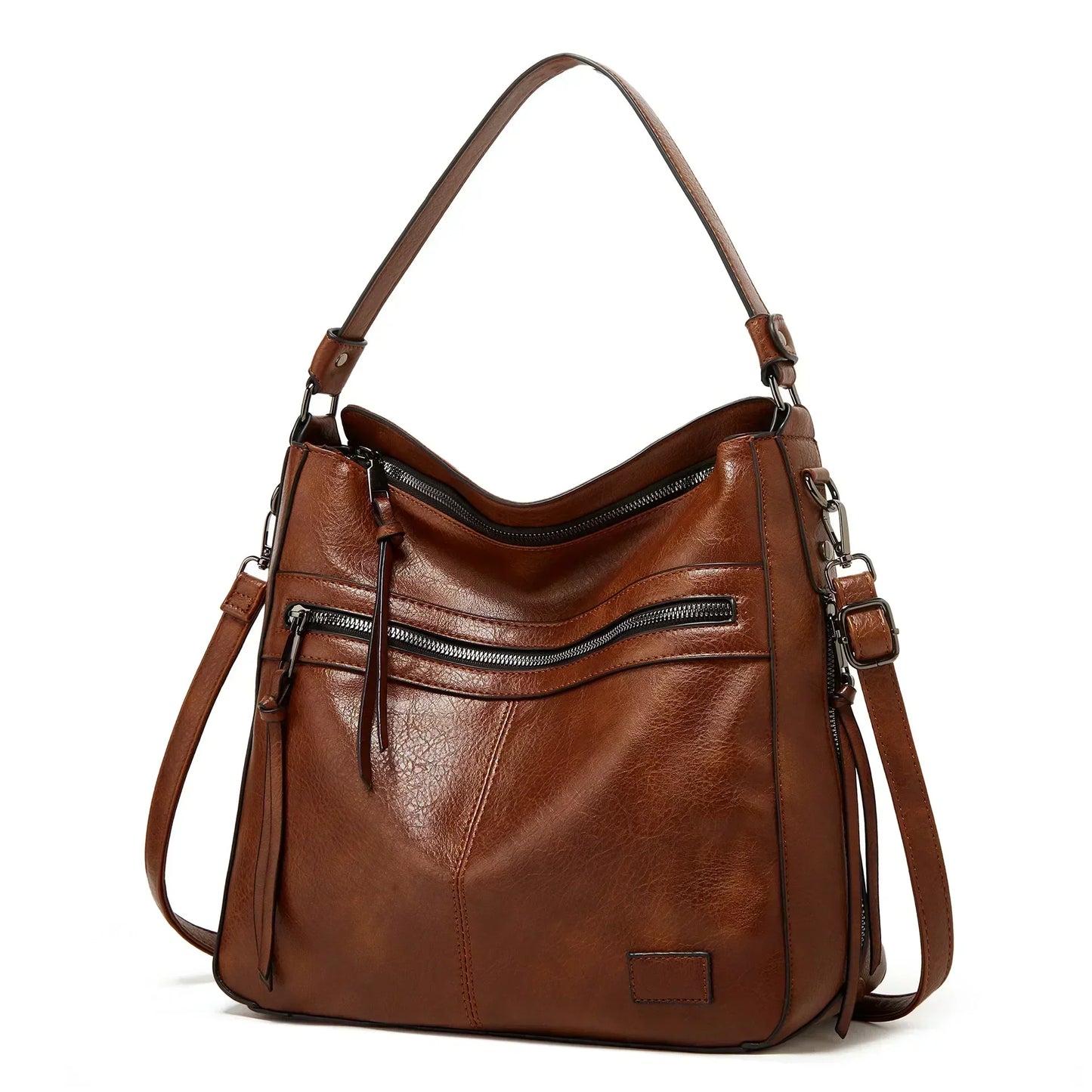 Evelyn's Vintage Charm | Leather Shoulder Bag
