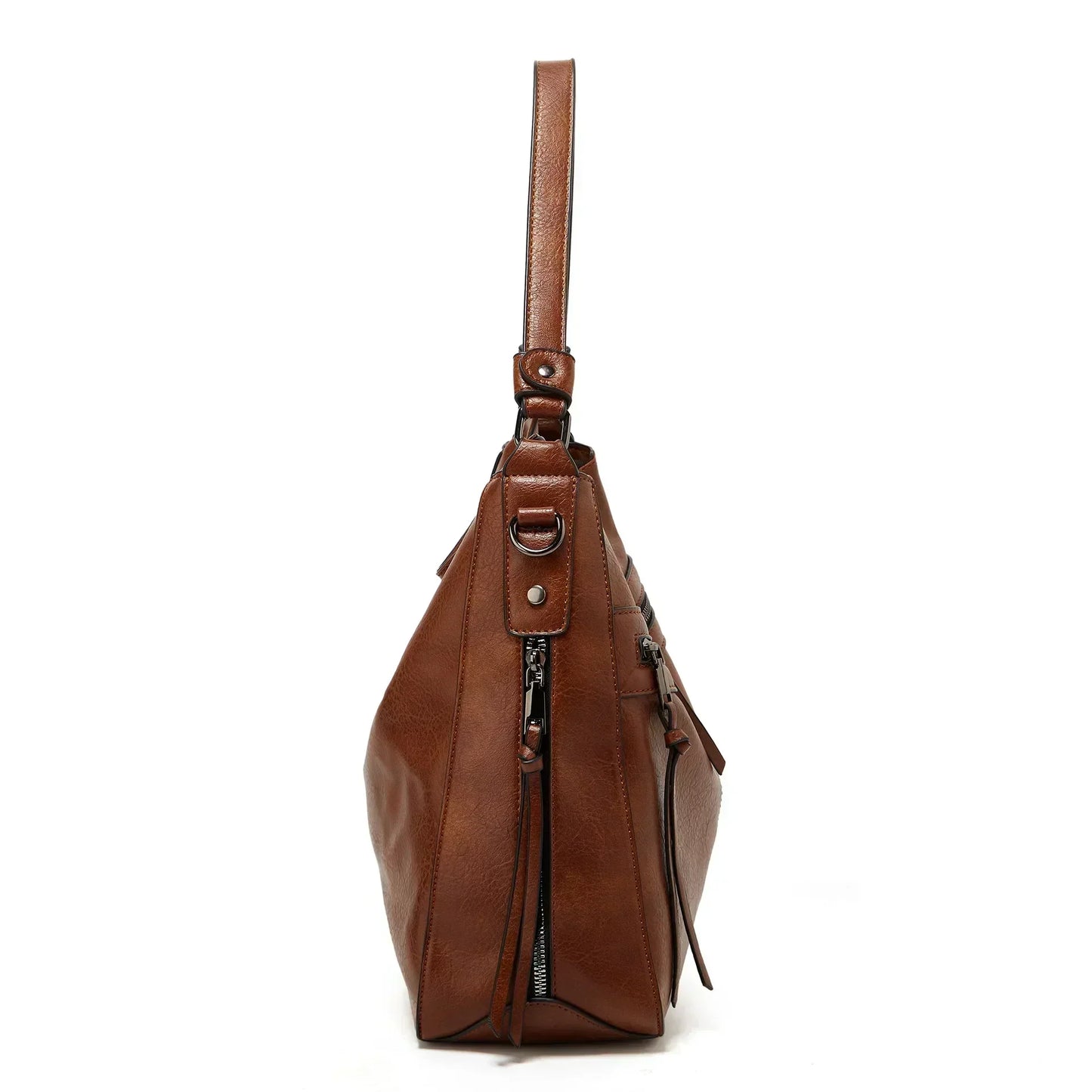 Evelyn's Vintage Charm | Leather Shoulder Bag