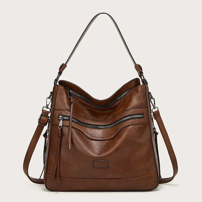 Evelyn's Vintage Charm | Leather Shoulder Bag
