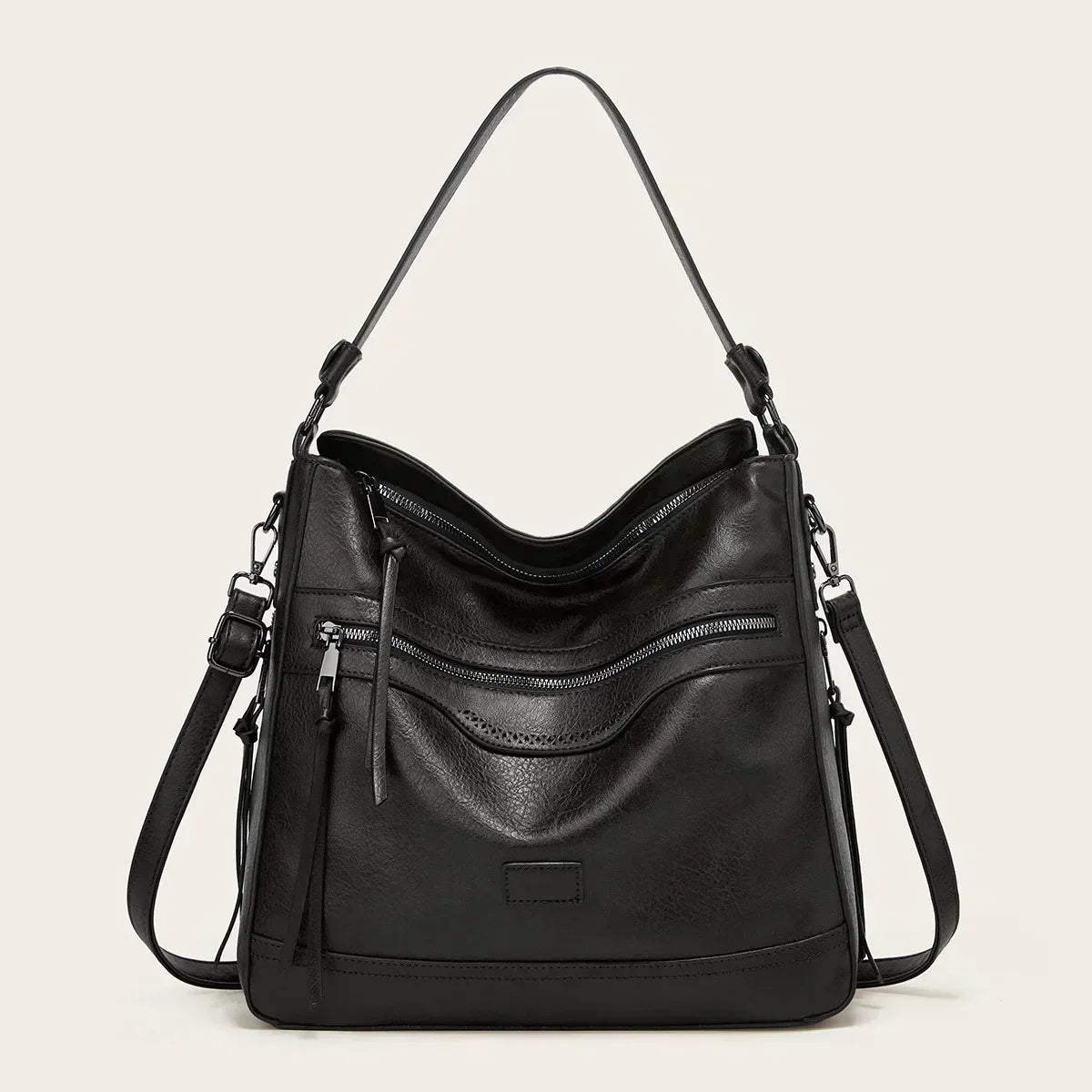 Evelyn's Vintage Charm | Leather Shoulder Bag