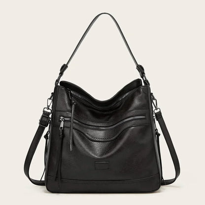 Evelyn's Vintage Charm | Leather Shoulder Bag