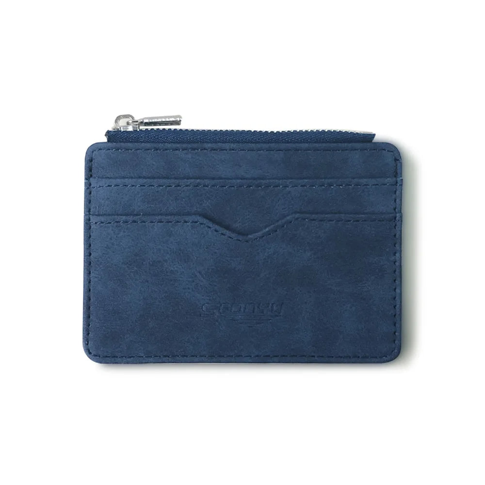 Compact Leather Wallet for Men – Minimalist Card & ID Holder