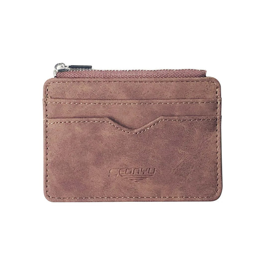 Compact Leather Wallet for Men – Minimalist Card & ID Holder